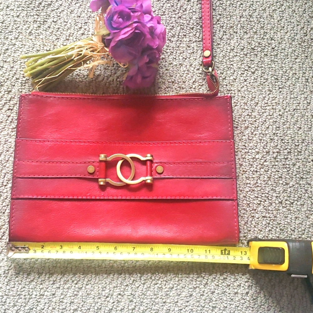 Pratesi Firenze Red Wristlet Clutch